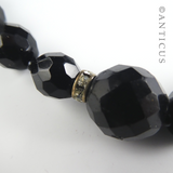 French Jet and Crystal Bead Necklace.