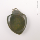 Vintage Fob Pendant, Bloodstone.