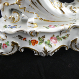 Pair French Porcelain Cornucopia Vases, Jacob Petit.