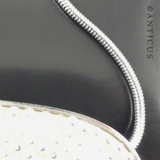 Evening Bag, Silver Pearl Decoration.