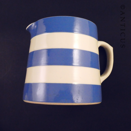 Cornish Ware Blue and White Jug.