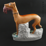 Staffordshire Flatback Figurine, Greyhound.