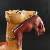 Staffordshire Flatback Figurine, Greyhound.