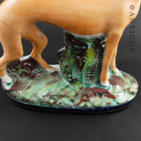 Staffordshire Flatback Figurine, Greyhound.