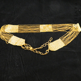 Flapper Belt, Gold Glass Beads.