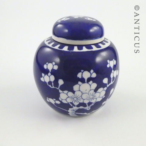 Blue and White Chinese Ginger Jar.
