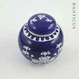 Blue and White Chinese Ginger Jar.