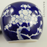 Blue and White Chinese Ginger Jar.