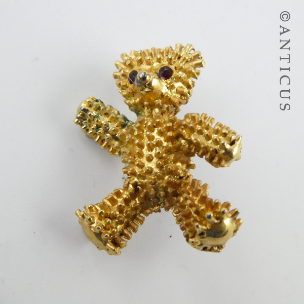 Costume Brooch, Teddy Bear.