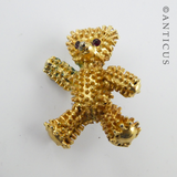 Costume Brooch, Teddy Bear.