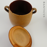 Set of 4 Vintage Lidded Pottery Pots.